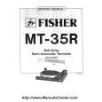 FISHER MT35R Manual de Servicio