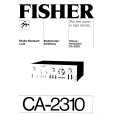FISHER CA-2310 Manual de Usuario