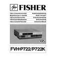 FISHER FVHP722/K Manual de Usuario