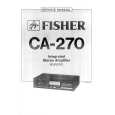 FISHER CA270 Manual de Servicio
