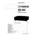 FISHER RS560 Manual de Servicio