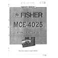 FISHER MCE4025 Manual de Servicio