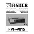 FISHER FVHP615 Manual de Usuario