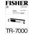 FISHER TR-7000 Manual de Usuario